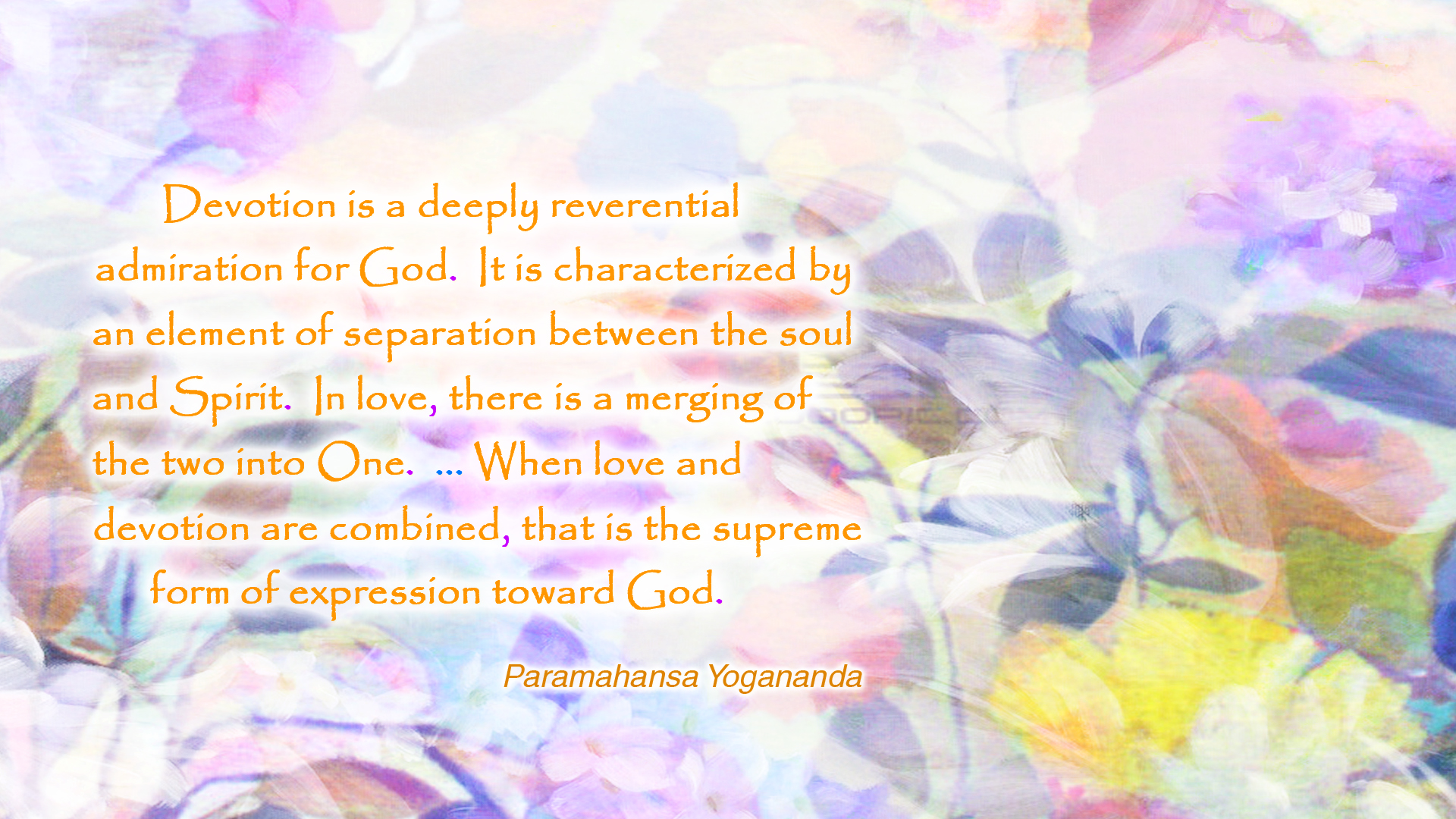 Yogananda devotion to God wallpaper